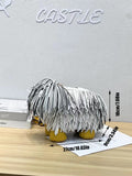 EVERY FASHION Shaggy Dog Fringe Novelty Crossbody Bag TS-1051