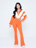 EVERY FASHION Zip-Up Crop Jacket & High-Waist Jogger Set MB 5015LY