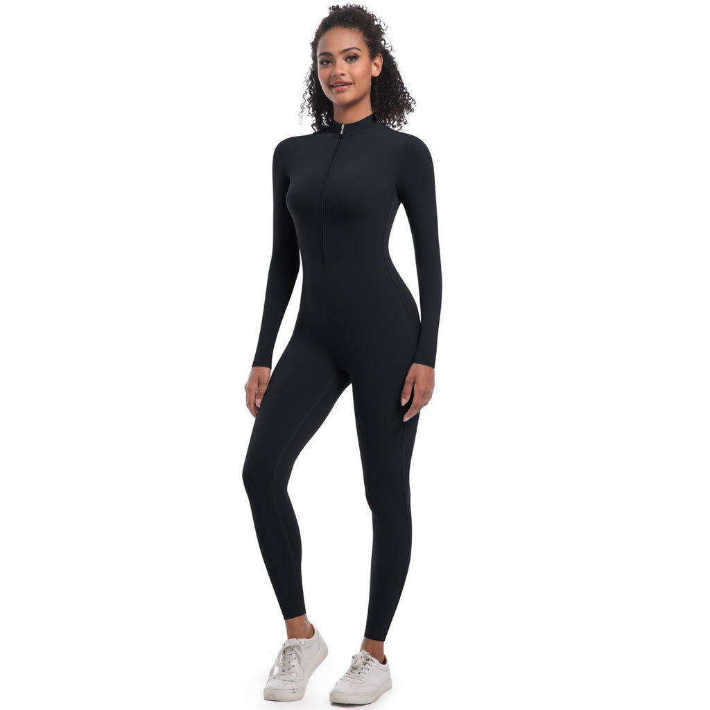 MB FASHION Long Sleeve Zip-Up  HIGH QUALITY Jumpsuit 2402