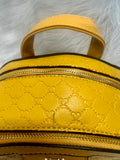 EVERY FASHION Structured Backpack with Bee Accent and Stripe Detail HT—7226S