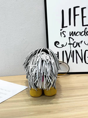 EVERY FASHION Shaggy Dog Fringe Novelty Crossbody Bag TS-1051