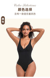 MB FASHION Front-Zip Shapewear Bodysuit – Plunging Neck 602