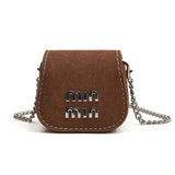 Every Fashion Mini Flap Crossbody Bag with Chain Strap and Logo Detail