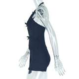 MB FASHION Halter Cut-Out Mini Skirt Set 1725