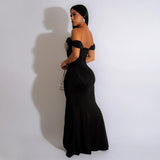 MB FASHION MESH MAXI DRESS MB900700 PRE-ORDER