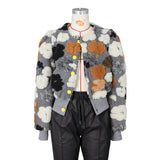 MB FASHION 3D FLORAL JACKET 0562LY