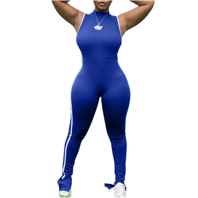 MB FASHION O NECK JUMPSUITS 159R