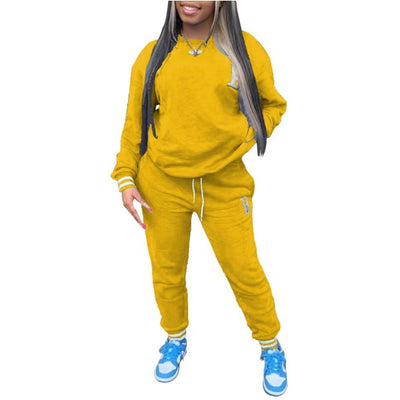 MB FASHION 2 PCs SET 1115R FLEECE LAST M YELLOW