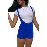 MB FASHION OVERALLS  HIGH WAIST SHORTS SET 6212R