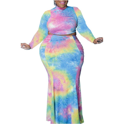 MB FASHON PLUS SIZE DRESS SET 7113R