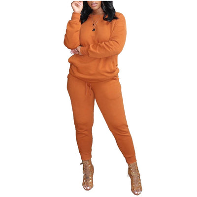 MB FASHION COZY FLEECE LONG SLEEVE JOGGER SET 8146R XXL