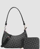 EVERY FASHION Hobo Shoulder Bag with Matching Wallet 007-1261A