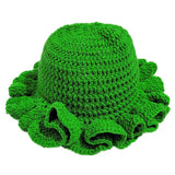 Every Fashion (MIXED PACK 6 PIECE) Handmade Crochet Ruffle Brim Hat