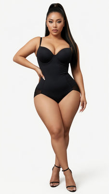 MB FASHION Plunging Neckline Shapewear Bodysuit 1677