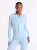 MB FASHION Zip-Up Hooded Jacket & Flared Pants Matching Tracksuit Set 2290