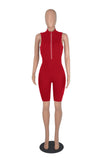 MB FASHION ZIP UP BODYCON ROMPER JUMPSUIT 2785LY