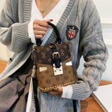 EVERY FASHION Luxury Inspired Monogram Small Top Handle Bag