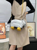 EVERY FASHION Shaggy Dog Fringe Novelty Crossbody Bag TS-1051