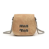 Every Fashion Mini Flap Crossbody Bag with Chain Strap and Logo Detail
