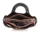 EVERY FASHION Round Handle Satchel Bag with Matching Wallet Set QJ-8318