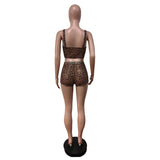 MB FASHION Sexy Leopard Print Mesh 2-Piece Set 88624
