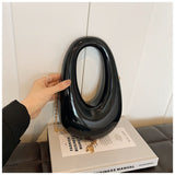 EVERY FASHION Sculptural Metallic Handbag with Chain Strap