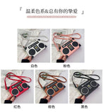 Every Fashion Retro Boombox Handbag with Cassette Tape Design