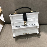 Every Fashion Piano Shaped Handbag with Top Handle