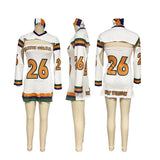 MB FASHION Mardi Gras Cut-Out Jersey Dress & Headband Set 835