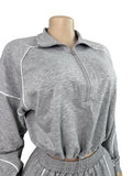 MB FASHION Half-Zip Relaxed Fit Lounge Set 5051