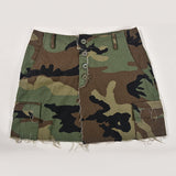 MB FASHION Distressed High-Waist Camo Camouflage Mini Skirt 9190LY