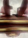 EVERY FASHION Embossed Backpack with Bee Accent and Stripe Detail