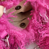 Every Fashion Fluffy Heart-Shaped Faux Fur Shoulder Bag