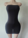 MB FASHION Strapless Bodycon Mini Dress 300968