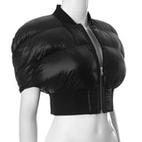 MB Fashion Short Sleeve Cropped Puffer Jacket 300