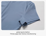MB FASHION HIGH QUALITY Short Sleeve Zip-Up Jumpsuit 2405