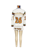 MB FASHION Mardi Gras Cut-Out Jersey Dress & Headband Set 835