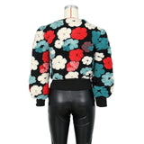 MB FASHION CROPPED 3 DIMENSIONAL FLORAL JACKET 0562 PRE-ORDER