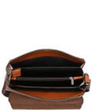 EVERY FASHION Structured Crossbody Messenger Bag with Monogram Pattern FT-1017