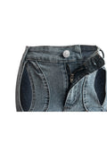 MB FASHION Sexy Cut-Out Wide Leg Denim Jeans 3112