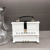 Every Fashion Piano Shaped Handbag with Top Handle