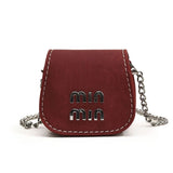 Every Fashion Mini Flap Crossbody Bag with Chain Strap and Logo Detail
