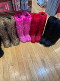 EVERY FASHION Knee-High Faux Fur Boots 008 TY