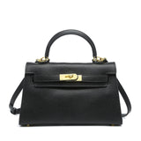 Every Fashion Mini Luxe Top Handle Satchel with Gold-Tone Lock 7629