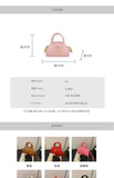 Every Fashion Mini Patent Dome Handbag with Top Handles and Crossbody Strap