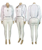 EVERY FASHION 3-Piece Seamless Activewear Set – Sports Bra & High-Waisted Leggings 5083