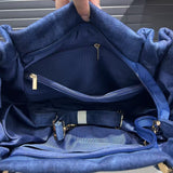 EVERY FASHION Blue Denim Angel Rhinestone Tote