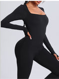 MB FASHION HIGH QUALITY Square Neck Flared Jumpsuit 2501