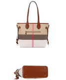 EVERY FASHION Structured Tote Bag with Matching Wallet DG-8006
