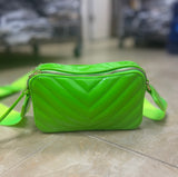 Every Fashion Chevron Quilted Crossbody Bag
